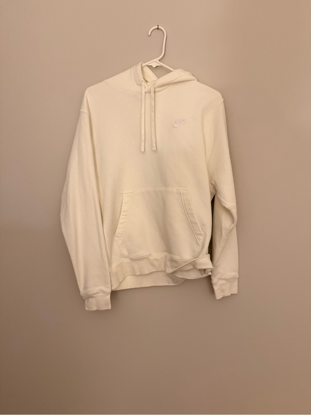 Nike Men's Off-White Pullover Hoodie